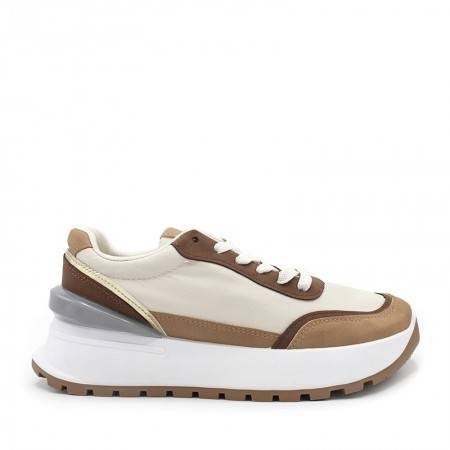Zapatillas de Mujer color Camel con cordones - Colección 2021/2022