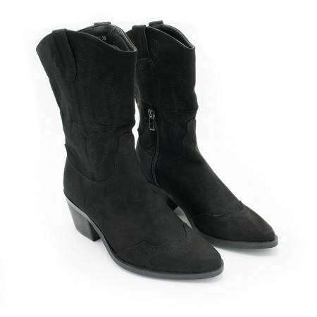 Bota Cowboy Negra con tacón - Otoño Invierno 2021 2022