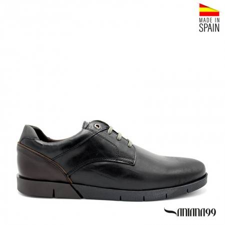 Zapatos Negros y Piel para Hombre - Made in Spain - Santana99