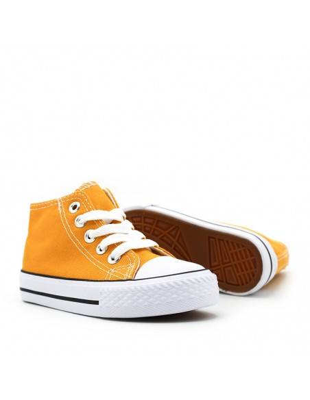 zapatillas niño mostaza