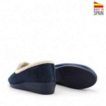 Zapatilla de casa mujer con cuña 3,4 cm