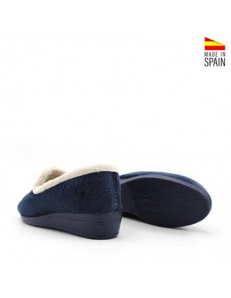 Zapatilla de casa mujer con cuña 3,4 cm