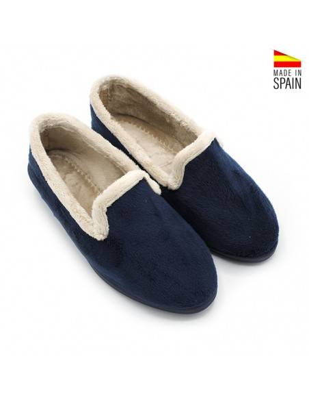 Zapatilla cerrada mujer invierno azul marino