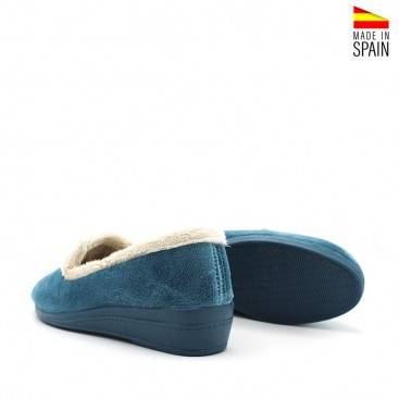 Zapatilla de casa mujer con cuña 3,4 cm