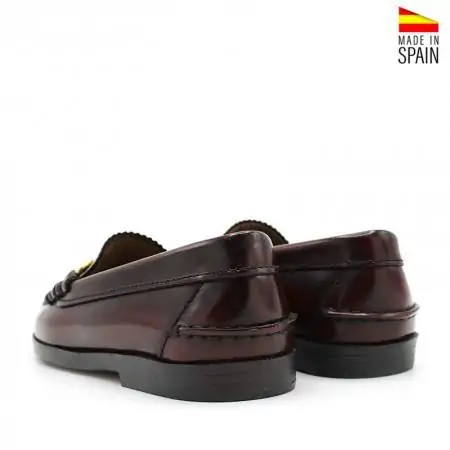 zapato castellano mujer burdeos