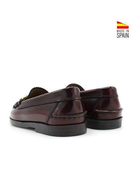 zapato castellano mujer burdeos