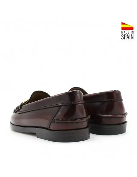 zapato castellano mujer burdeos