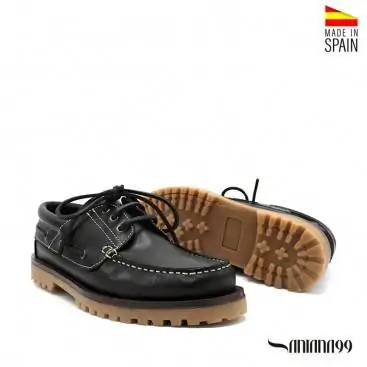 zapatos náuticos negros