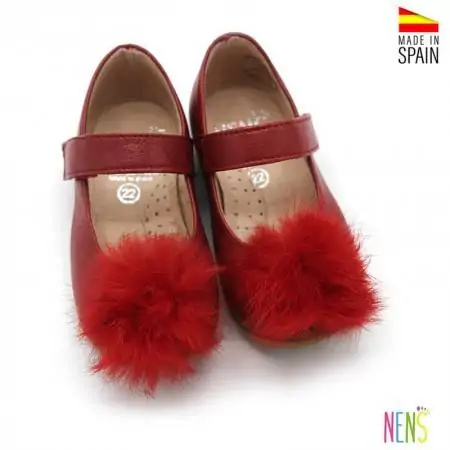 zapatos niña rojos