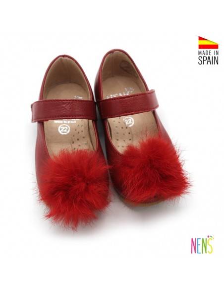 zapatos niña rojos