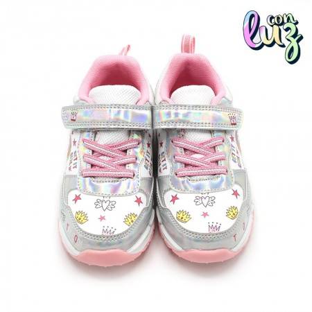 Zapatillas con Luces para niña color Blanco de Unicornios