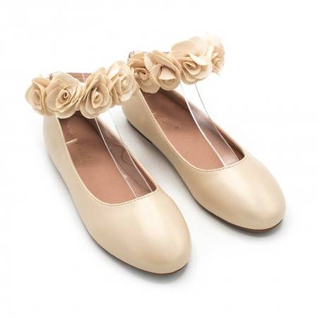 Bailarinas para niña Ani 4000 color beige online en MEGACALZADO