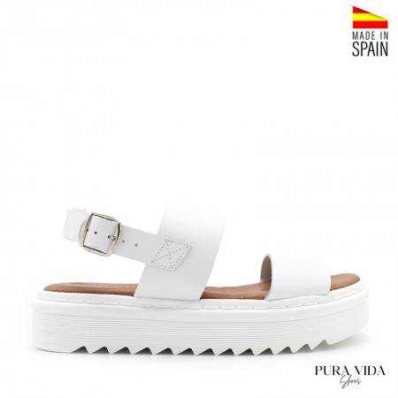 Sandalias de Gel con Plataforma color Blanco - PURAVIDA 2022