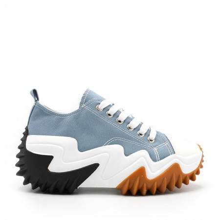 Zapatillas de Lona Azul claro con Plataforma Motion 2022