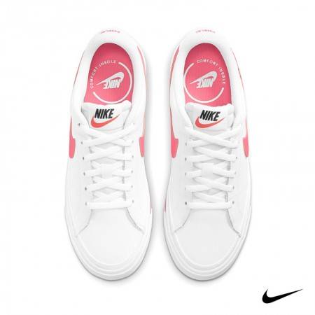 Zapatillas Nike Court Legacy (gs) blanco y fucsia