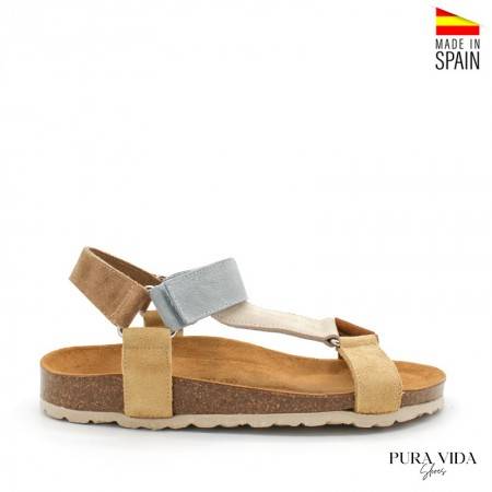 Sandalia de Mujer Anatómica Bio con Velcro - PURAVIDA 2022