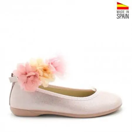 zapatos comunión niña rosas