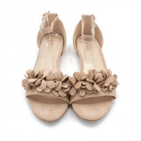 Sandalias planas de Vestir para Mujer en Color Beige