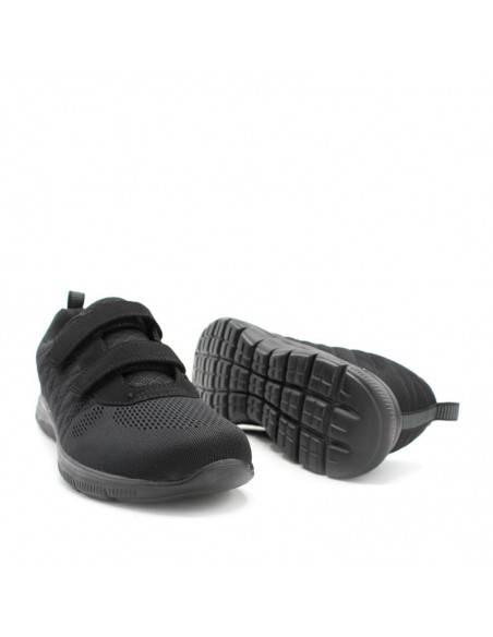 ZAPATILLAS VELCRO HOMBRE NEGRAS