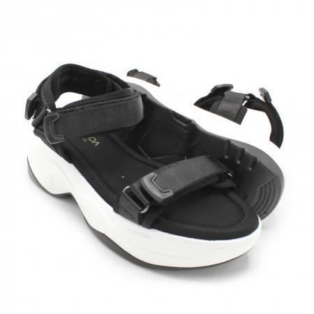 Sandalias deportivas de Mujer con plataforma color Negro