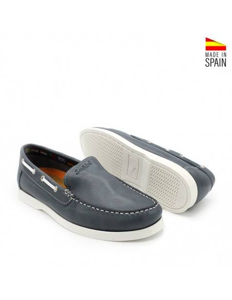 mocasines hombre azul jeans