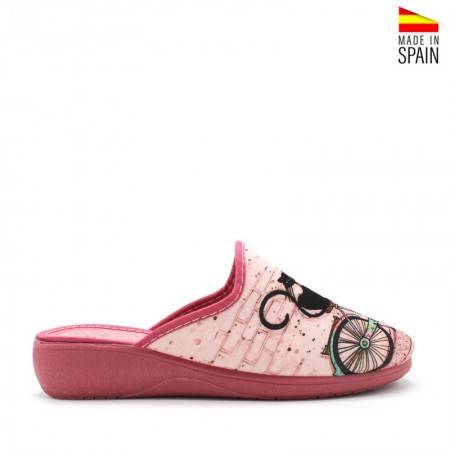 Zapatillas Casa Cuña Cerradas Mujer - PERA LIMONERA