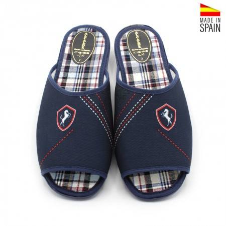Zapatillas de Casa Hombre Verano Escudo Azul Marino
