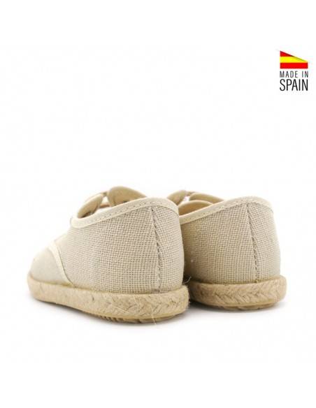 zapato esparto niño beige