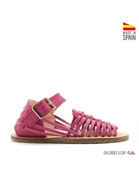 sandalias fucsia niña