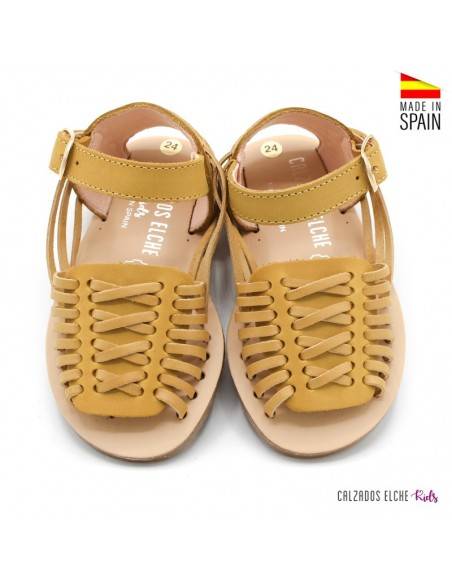 huarache mostaza niña