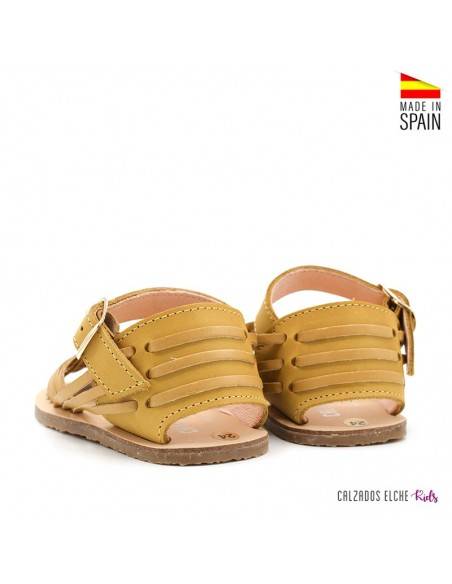 sandalias huarache mostaza niño