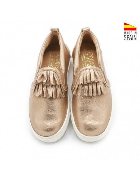 zapatilla camping piel