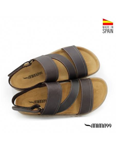 sandalia hombre CUERO