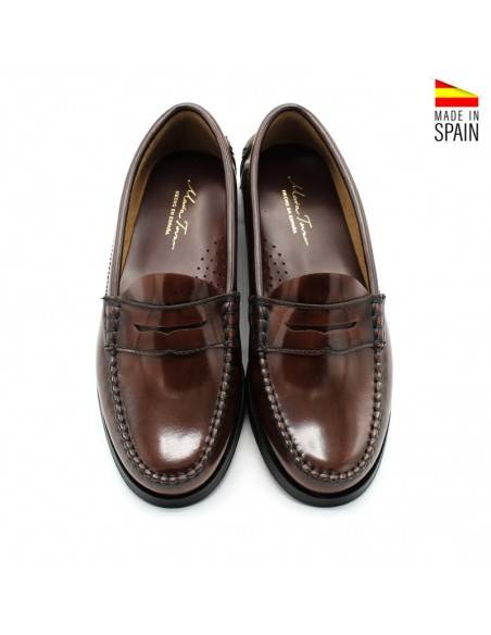 mocasines marrones mujer