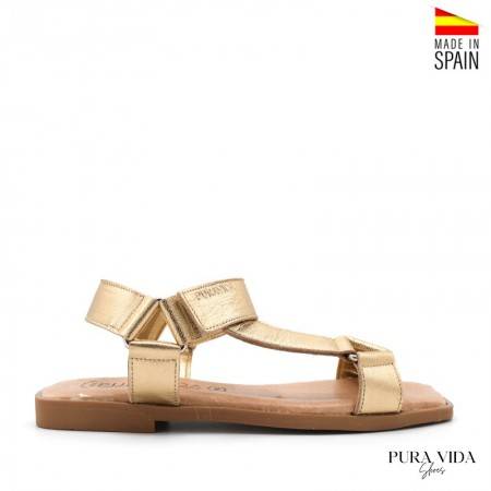 sandalia velcro mujer