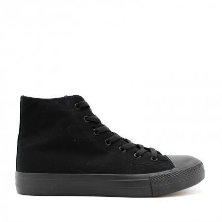 Botin cv all black de lona