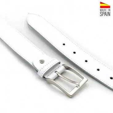 CINTURON HOMBRE blanco