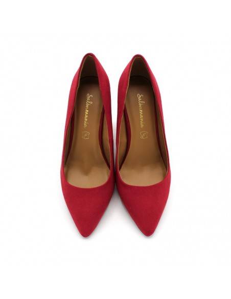 STILETTOs TACÓN ANCHO ROJO