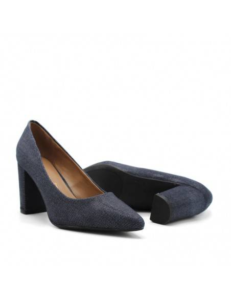 zapatos de tacón negro