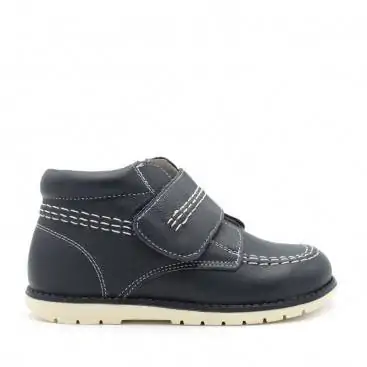 BOTA ESTILO KICKERS PIEL AZUL