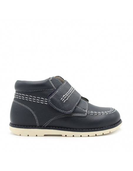 BOTA ESTILO KICKERS PIEL AZUL