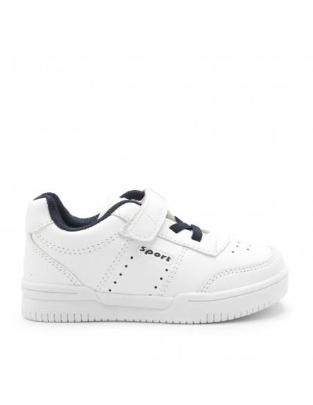 ZAPATILLA colegio velcro BLANCA