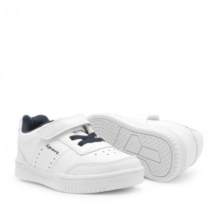 deportivas colegio velcro BLANCA