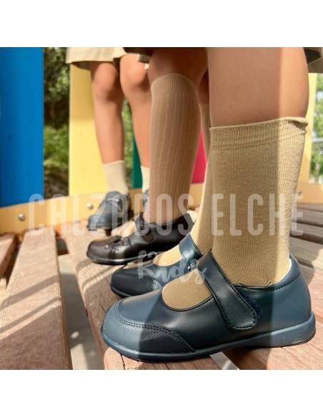 zapatos colegio niña azul marino