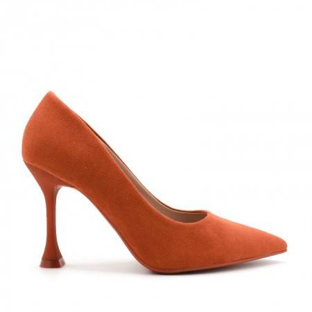 zapatos de tacón naranjas