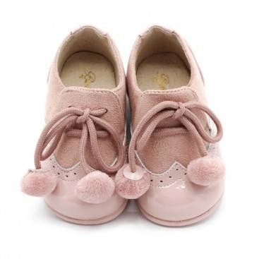 ZAPATO CHAROL ROSA BEBE