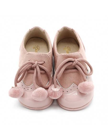 ZAPATO CHAROL ROSA BEBE