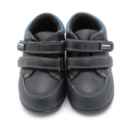 BOTÍN NIÑO PIEL marino