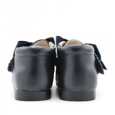 botas bebe azul lazo