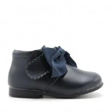 botas bebe niña azul marino